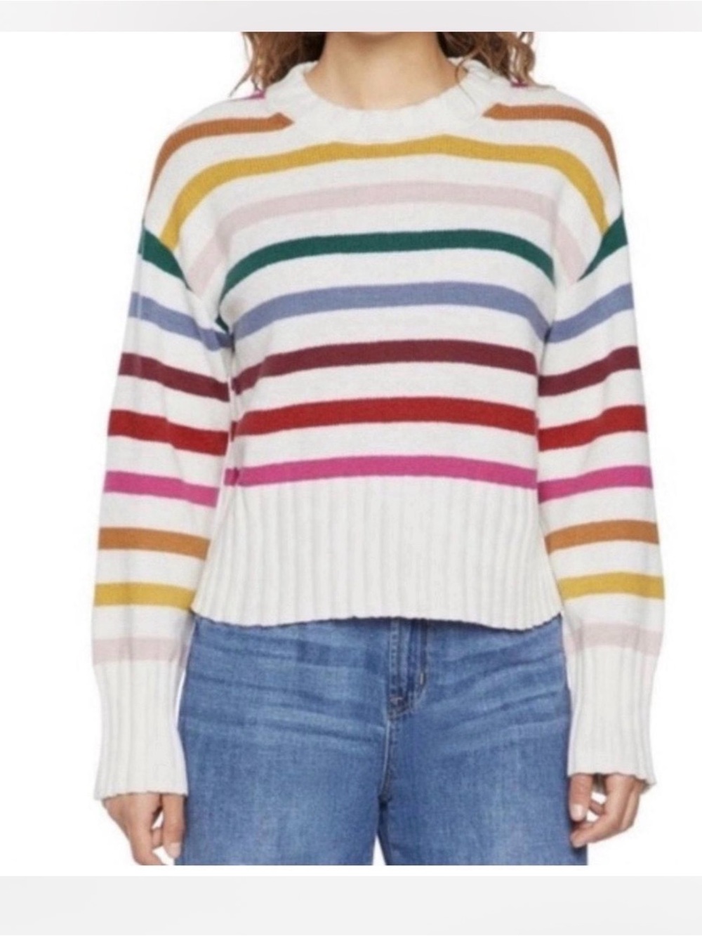 GAP rainbow-striped sweater from Gap.